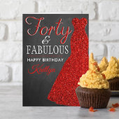 Carte Quarante et fabuleux 40e anniversaire