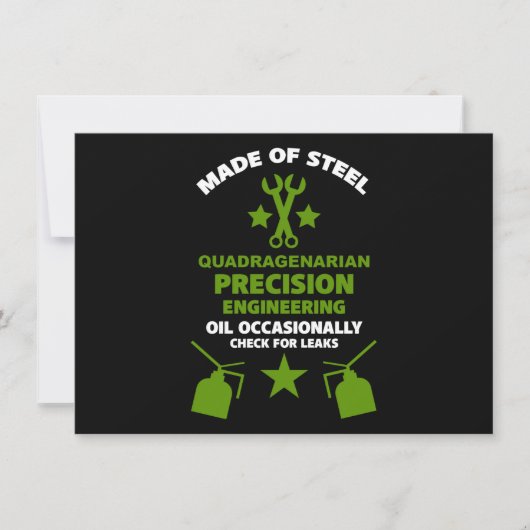 Carte Quarantième Anniversaire (Devant)