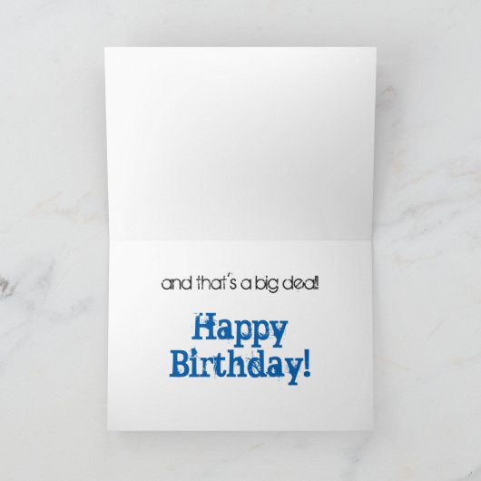 Carte Quarantième salutation de l'anniversaire du (Intérieur)