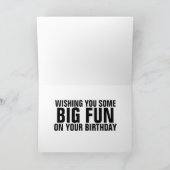 CARTE QUARANTINE ANNIVERSAIRE CHIMPANZEE GREETING CARD (Intérieur)