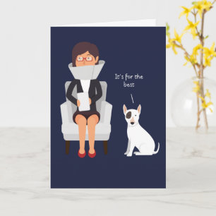 Carte Quarantine humour dog greeting card