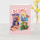 Carte Quartet Filles DC Super Hero (Fleur jaune)