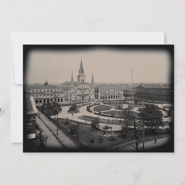 Carte Quartier français Old Jackson Carré Nouvelle-Orléa (Devant)