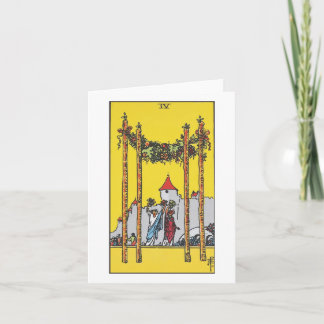 Carte Quatre baguettes - Rider Waite Smith tarot