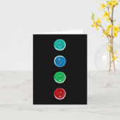 Carte Quatre boutons Super Blue Chat Fun Halloween Perso (Fleur jaune)