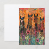 Carte Quatre Cheval Sauvage (Devant / Derrière)
