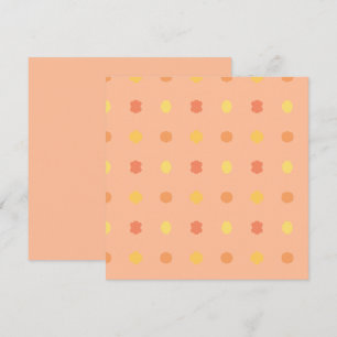 Carte Quatre coins vierges Chaque couleur jaune Motif
