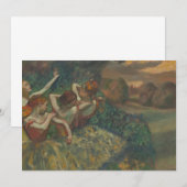 Carte Quatre danseurs d'Edgar Degas, Ballet Fine Art (Devant / Derrière)