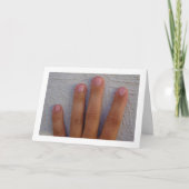 Carte Quatre doigts sur le mur (Devant)