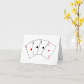 Carte Quatre d'un genre (Fleur jaune)