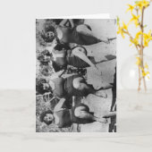 Carte Quatre femmes dans des baigneurs de natation sur (Fleur jaune)