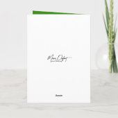 Carte Quatre Feuilles D'Anniversaire En Petites Mains (Dos)