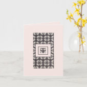 Carte Quatre Fleurs (Fleur jaune)