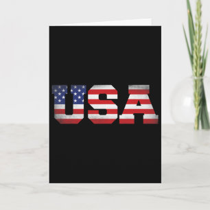Carte Quatre Juillet 4ème juillet États-Unis Drapeau Amé