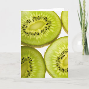 Carte Quatre morceaux de kiwi tranché