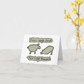 Carte Quatre pattes (Fleur jaune)
