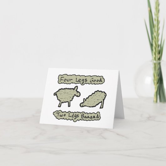 Carte Quatre pattes (Devant)