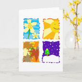 Carte Quatre saisons (Fleur jaune)