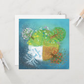 Carte Quatre Saisons sur Terre   (Devant/Arrière en situation)