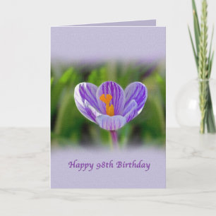 Carte quatre-vingt-dix-huitième Anniversaire, religieux,