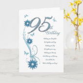 Carte quatre-vingt-quinzième anniversaire dans la (Fleur jaune)