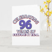 Carte Quatre-vingt-seizième conceptions drôles (Fleur jaune)