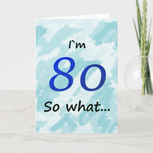 Carte quatre-vingtième ` Drôle m 80 de l'anniversaire I