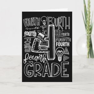 Carte Quatrième 4e année Typographie Ck à l'école 1