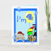 Carte Quatrième anniversaire (Devant)