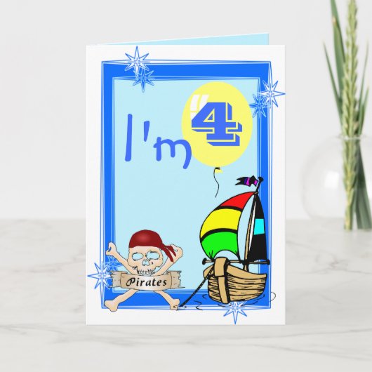 Carte Quatrième anniversaire (Devant)