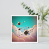 Carte Quatuor Jet - Mini impression (Debout devant)