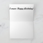 Carte Que ce chat nous indique-t-il sur un anniversaire (Intérieur)