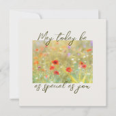 Carte Que cette journée soit aussi spéciale que vous Cha (Devant)