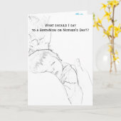 Carte Que devrais-je dire le jour de la fête des mères? (Fleur jaune)