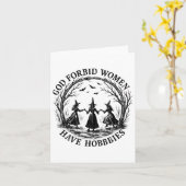 Carte Que Dieu défende que les femmes aient des hobbies  (Fleur jaune)