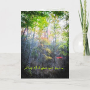 Carte Que Dieu vous donne la paix, Psaume 34