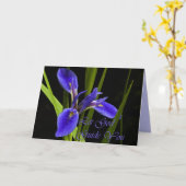 Carte Que Dieu vous guide Iris (Fleur jaune)