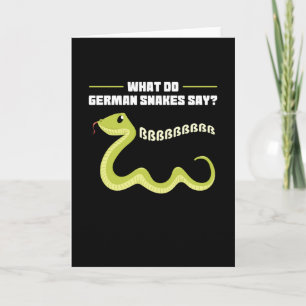 Carte Que disent les serpents allemands