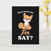 Carte Que dit le Fox (Fleur jaune)