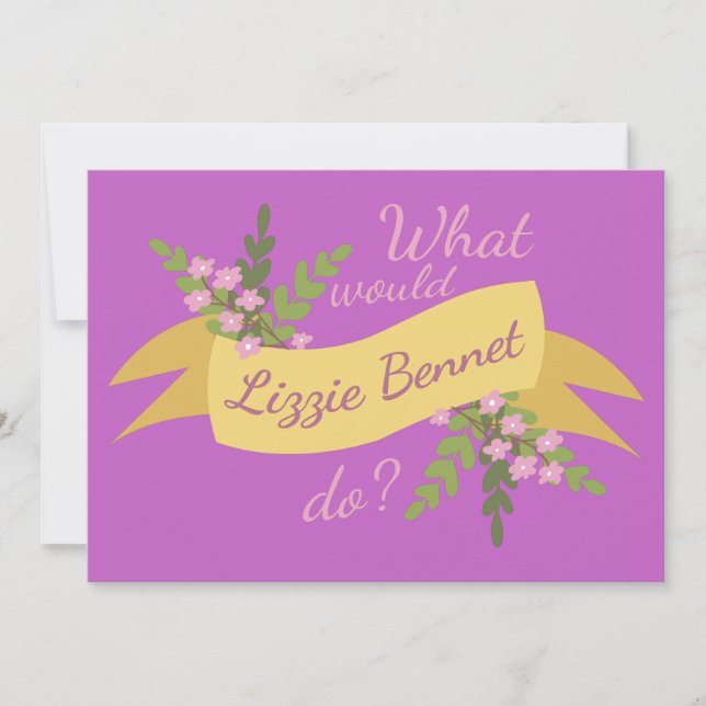 Carte Que ferait Lizzie Bennet ? II (Devant)