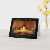 Carte que jésus bénisse votre première communion (Fleur jaune)