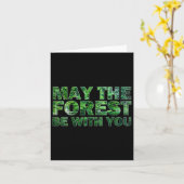 Carte Que La Forêt Soit Avec Vous Randonnée Naturel (Fleur jaune)