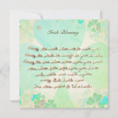 Carte "Que la route monte..." Écrite à la main avec Sham (Devant)