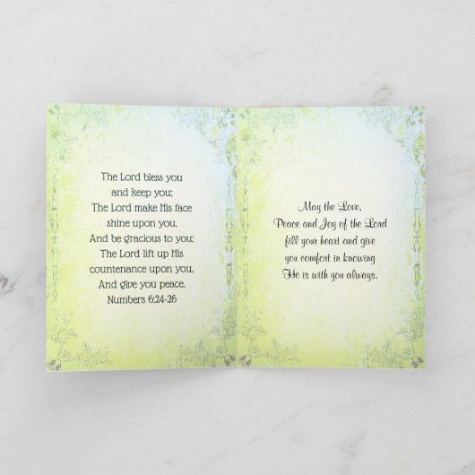 Carte Que la route monte pour vous rencontrer, bénédicti (Intérieur)