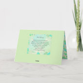 Carte "Que la route monte..." Shamrocks de bénédiction i (Dos)