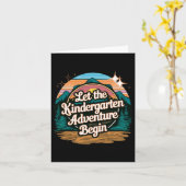 Carte Que l'aventure de la maternelle commence 1er jour (Fleur jaune)