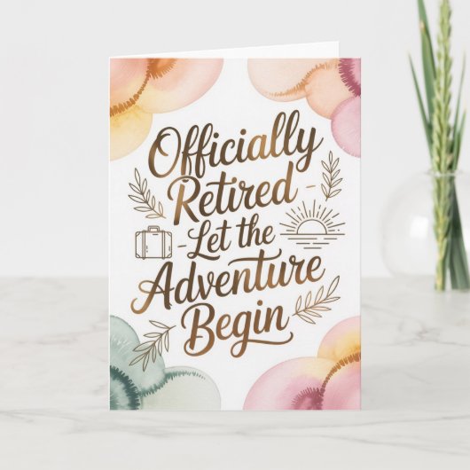 Carte Que l'aventure de retraite commence (Devant)