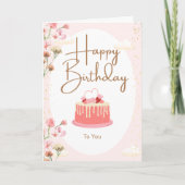 Carte Que les bougies sur votre gâteau brillent fort (Devant)