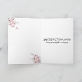 Carte Que les bougies sur votre gâteau brillent fort (Intérieur)