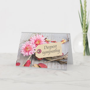 Carte QUE LES SOUVENIRS APaisent VOTRE DOULEUR DÉSOLÉ PO